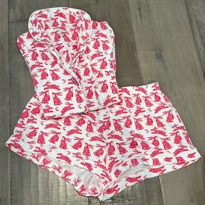 Roller Rabbit short pajama set.